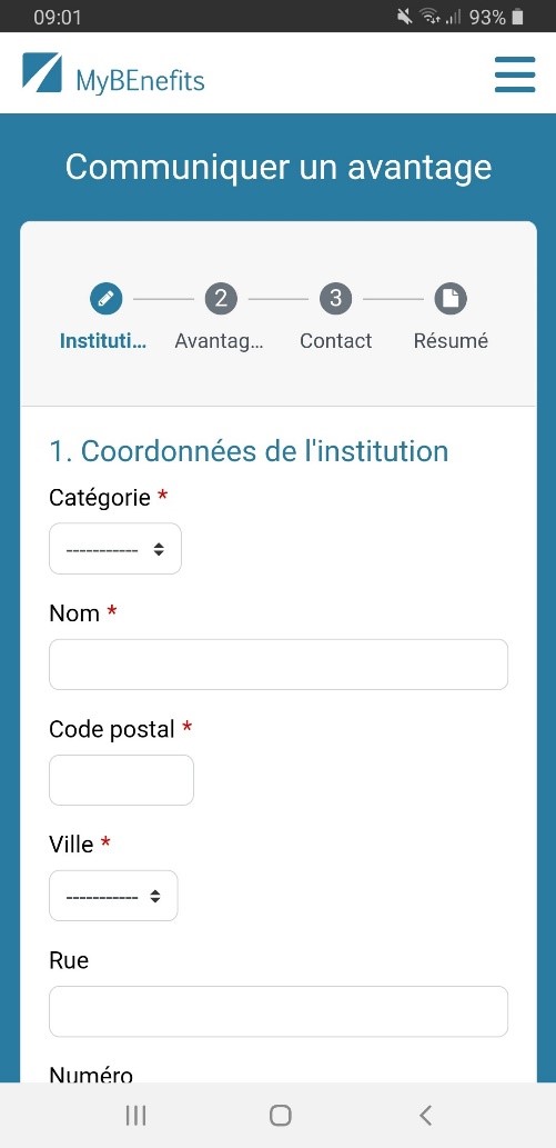 Toute personne, citoyen ou professionnel a la possibilité de faire remonter des informations au sujet de droits et avantages sociaux via la fonction « Communiquer un avantage ». Quelques cases à cocher et à compléter avec précision vont permettre de partager les infos pour enrichir la liste avec de nouveaux avantages recensés sur le territoire. Le focus est placé sur le trio loisir, sport et culture.